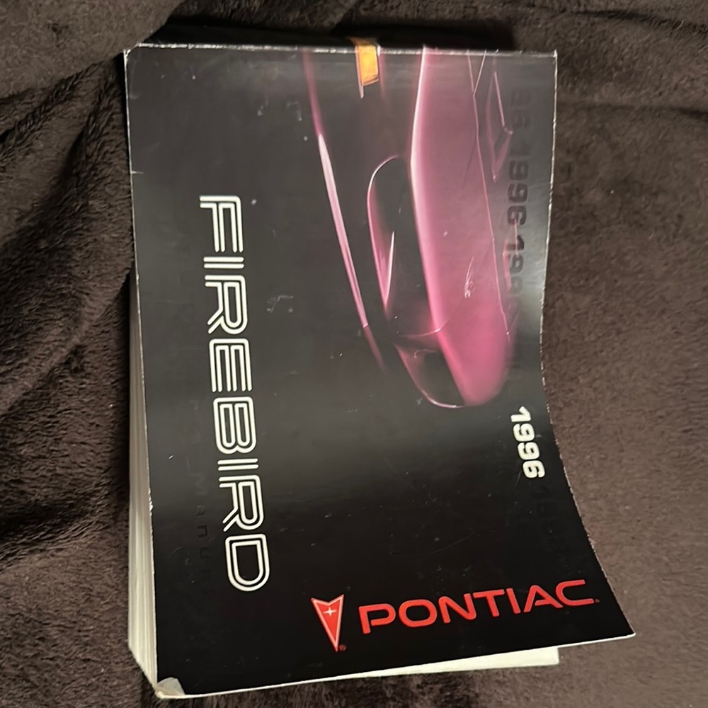 1996 Pontiac Purple Firebird Owners Manual